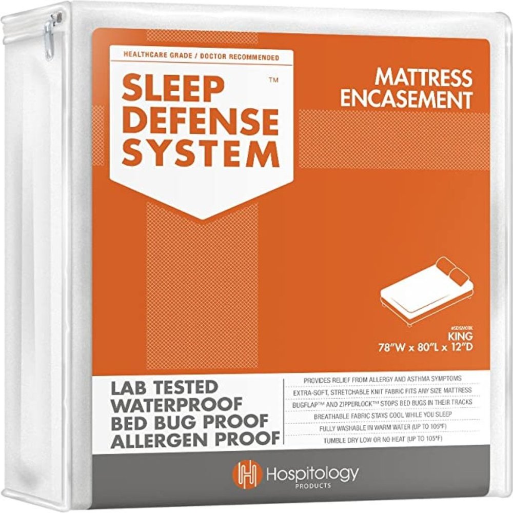HOSPITOLOGY Zippered Bed Bug Mattress Encasement